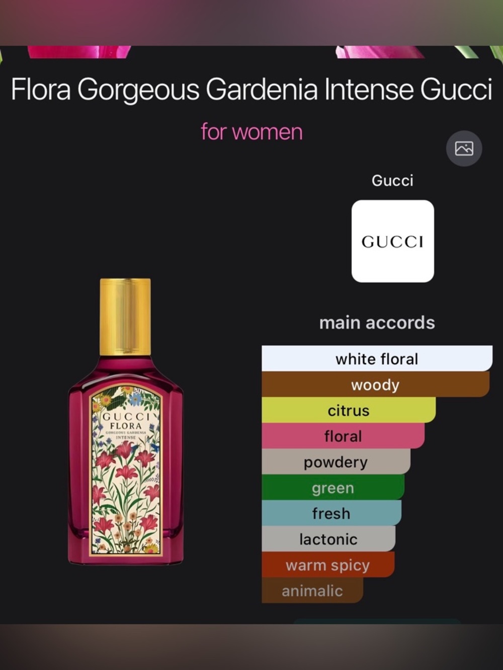 NWT Gucci Flora Gorgeous Gardenia Intense